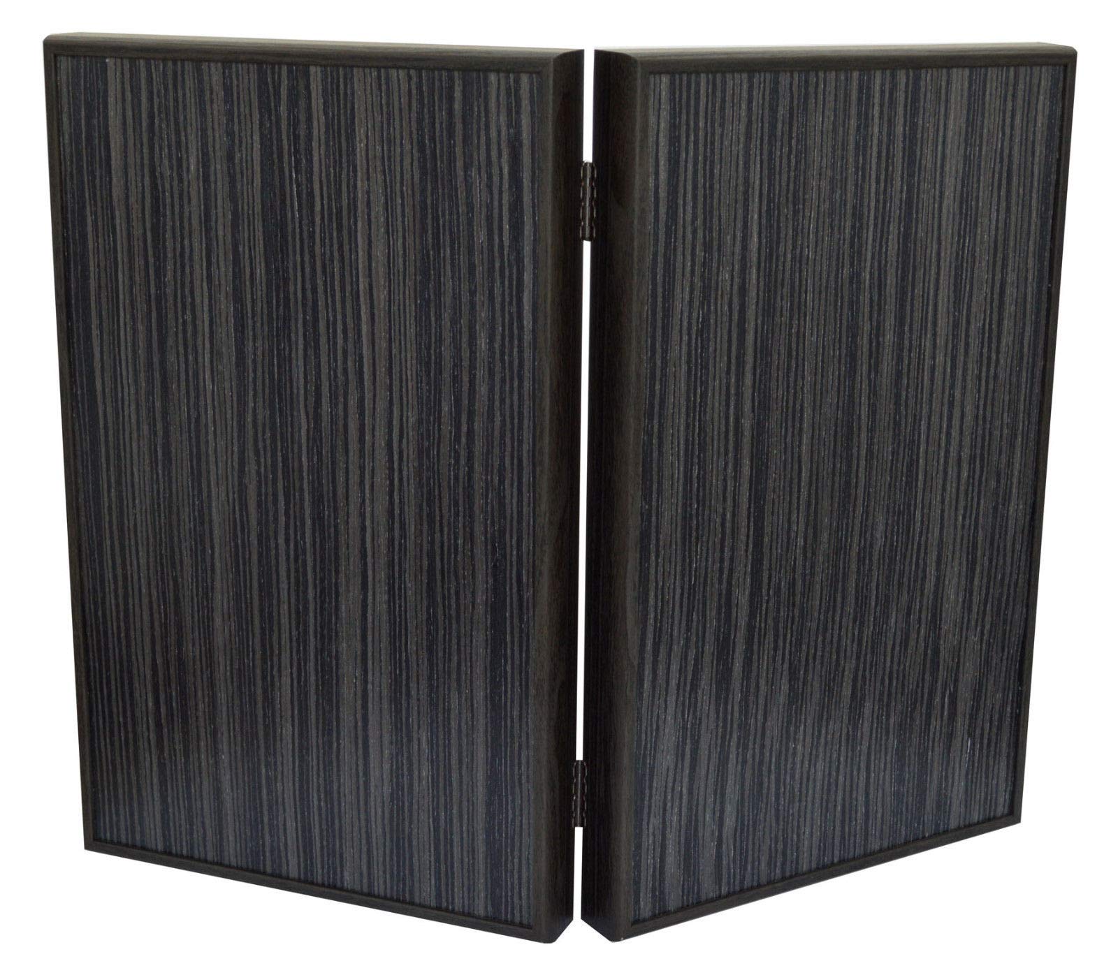 Manopoulos Argento And Black Oak Backgammon Set - Hand Made in Greece