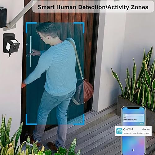 Miniatura 3 de Cámaras de ventana 2K para seguridad del hogar, cámara WiFi de 2.4 GHz y 5 GHz para bebémascota con aplicación de teléfono, cámara de visión