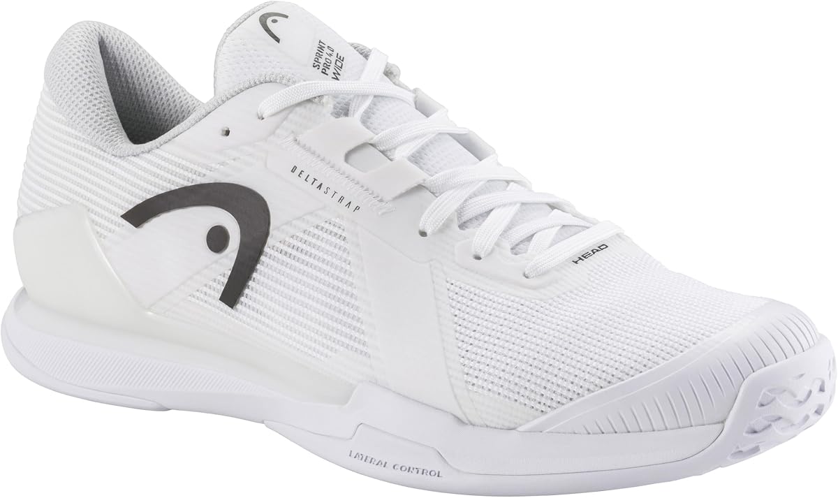 HEAD Zapatilla de tenis Sprint Pro 4.0 para hombre (ancha): ligera, transpirable, para toda cancha y tierra batida, retorno de energía