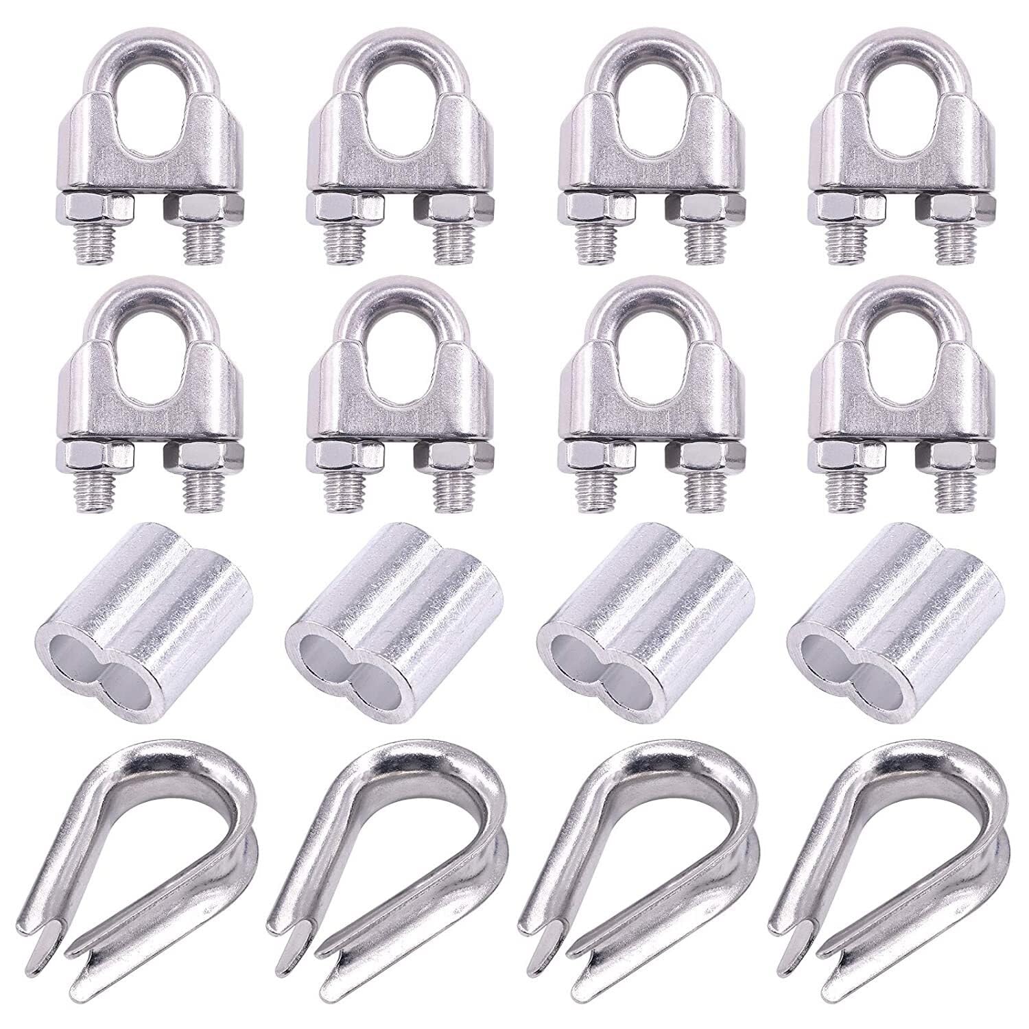 Serre câble inox M10 colliers de serrage câbles métalliques manchons