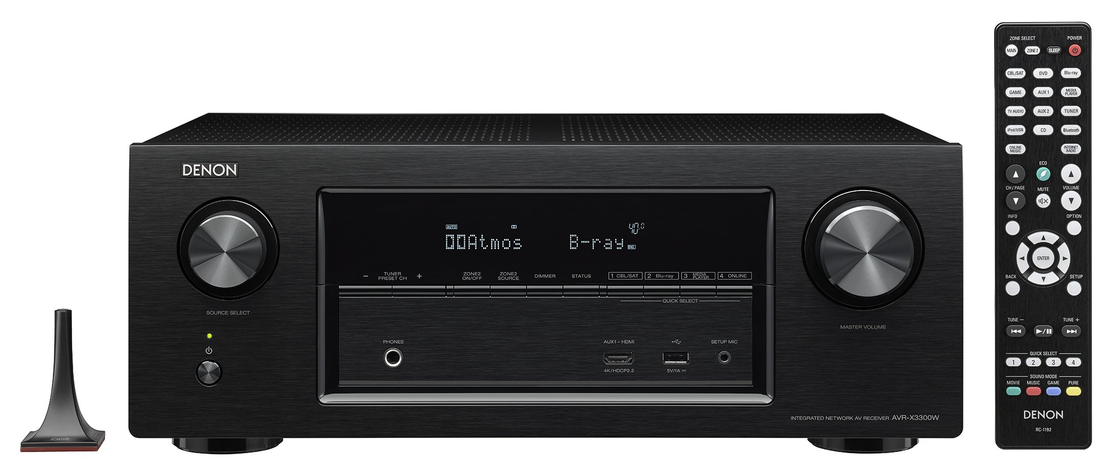 Denon AVR-X3300 Sintoamplificatore HD con Dolby HD e DTS:X, Nero