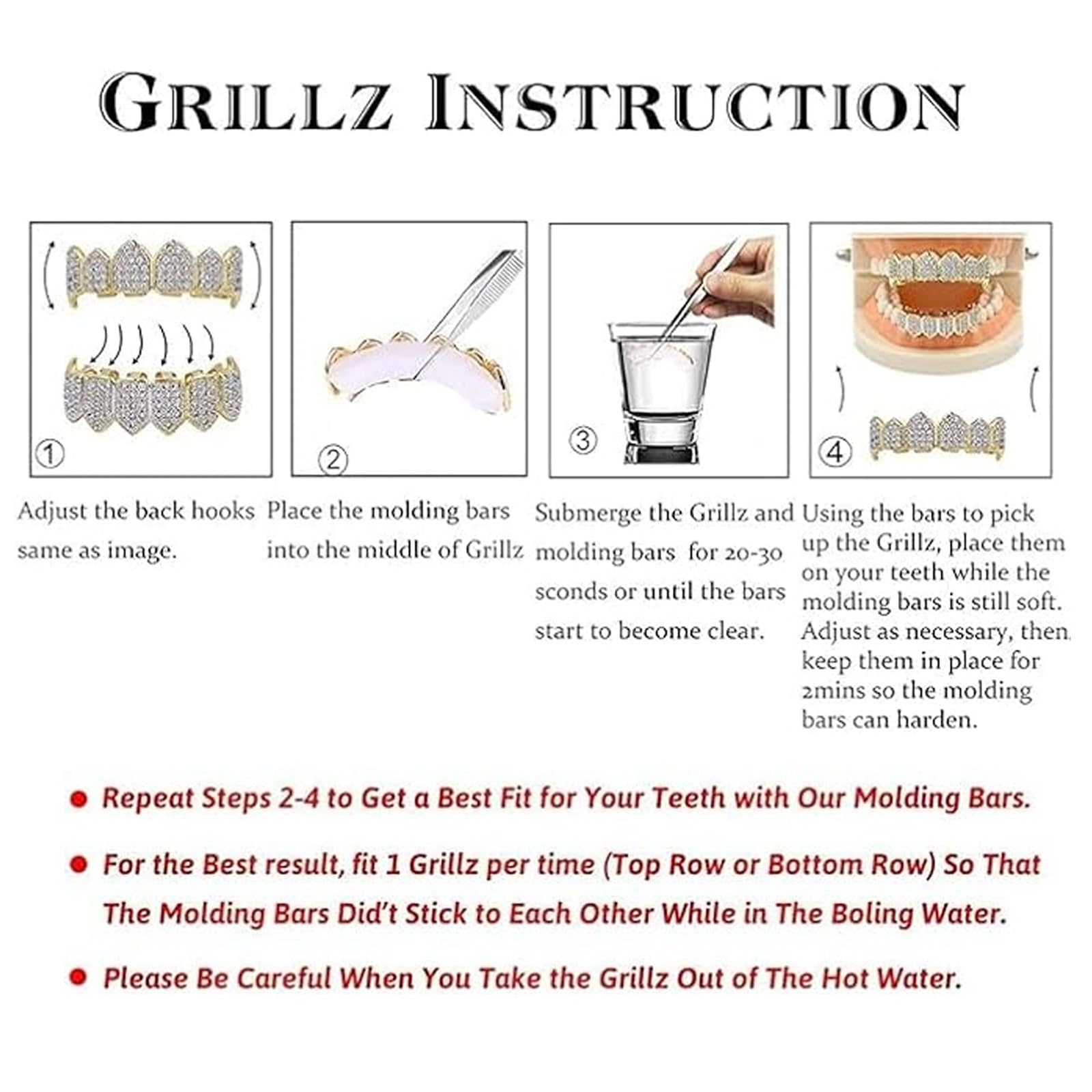 Grillz De Diamante Con Personalidad De Hip Hop Callejero Para Mujeres Y Hombres, Gorras Para Dientes Para Fiestas De Cosplay, Accesorios De Joyería, Disfraz De Rapero