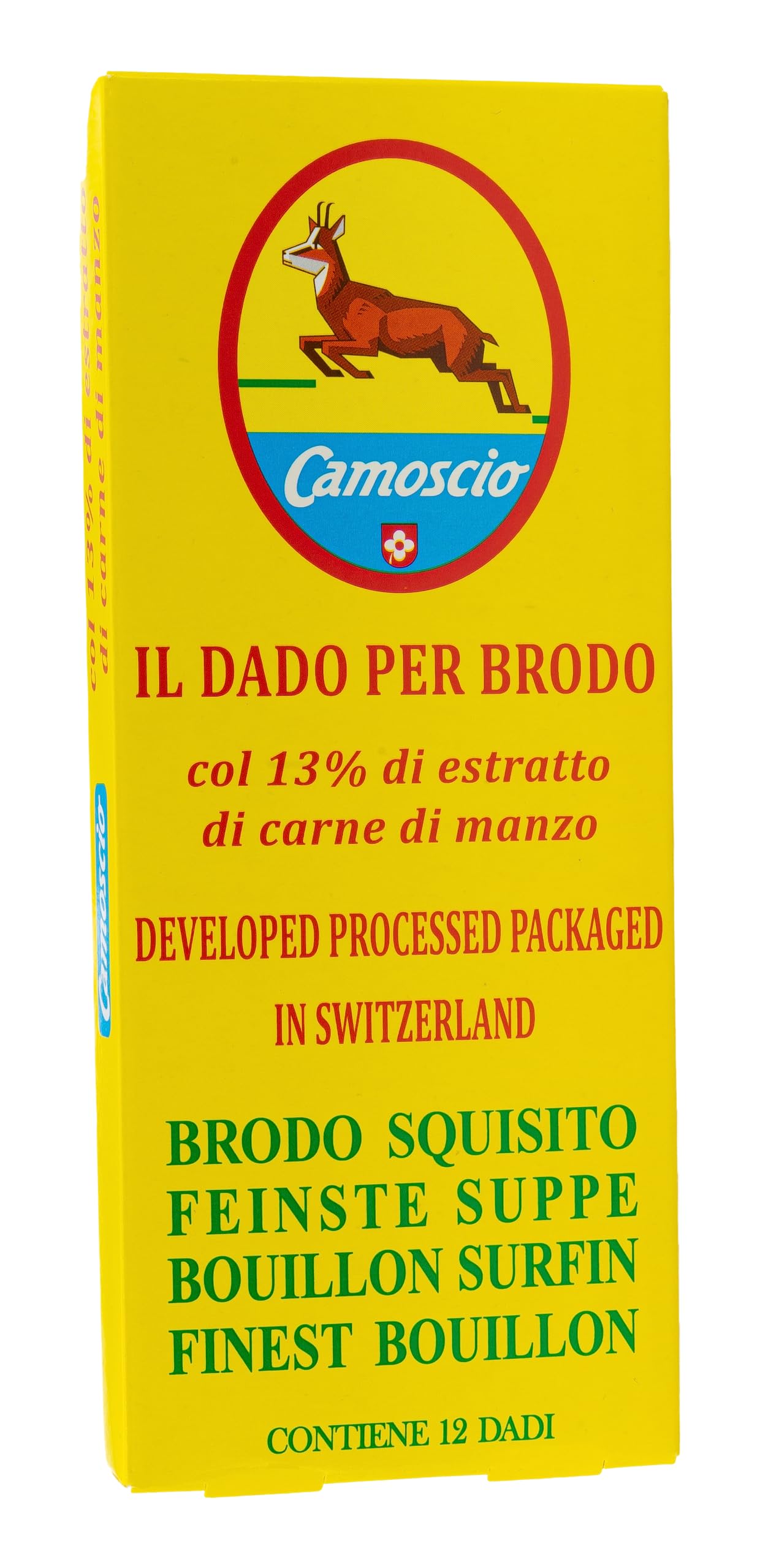 Grace nnvg DADI PER BRODO DI CARNE DI MANZO SVIZZERI ''CAMOSCIO'' ESPOSITORE DA 8 SCATOLE DA 120 G