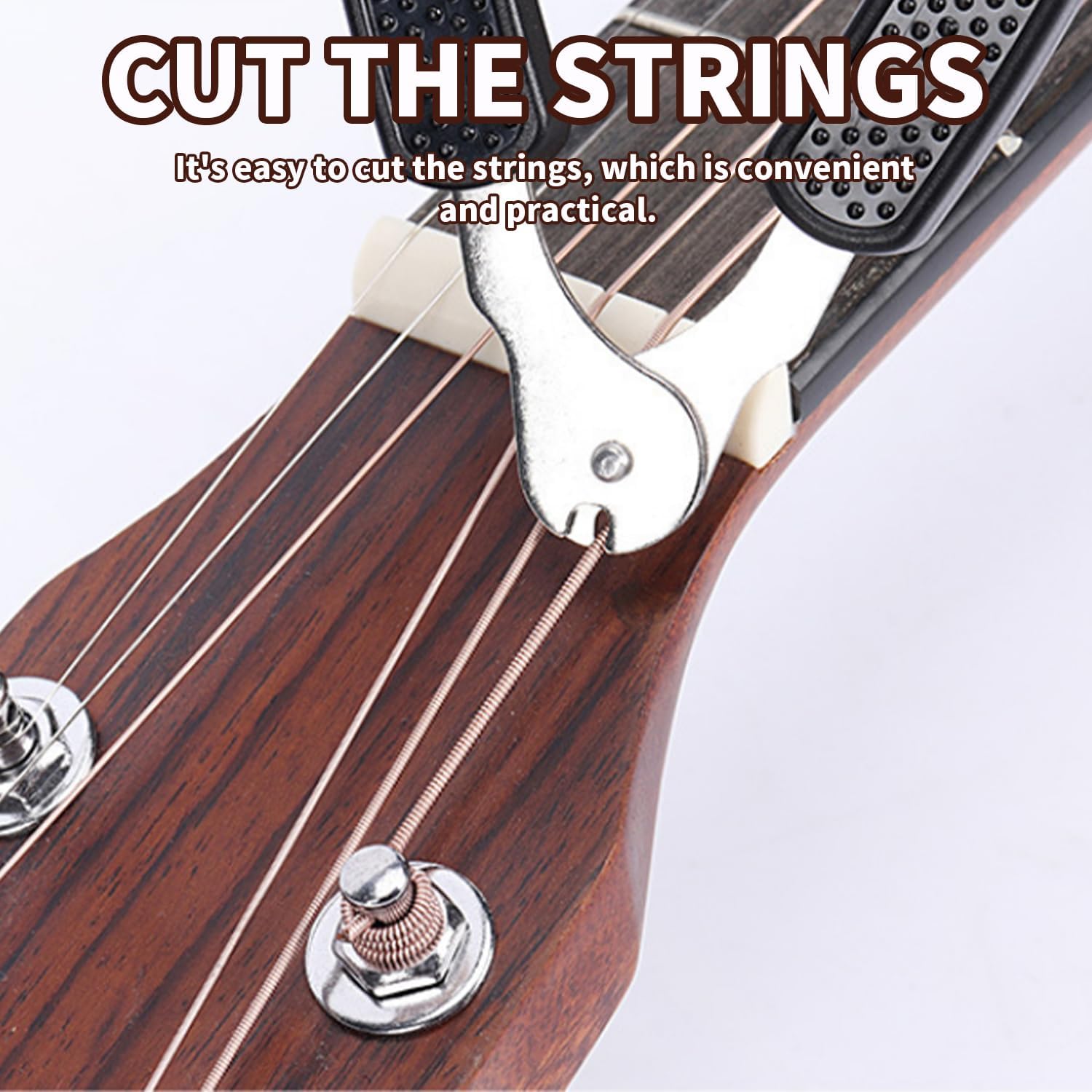 3-Pack 3-in-1 Guitar String Winder Cutter Bridge Pin Puller, Multifunction Guitar Tool & Acoustic Guitar Accessories for Acoustic Electric Guitar Bass Ukulele Banjo Mandolin