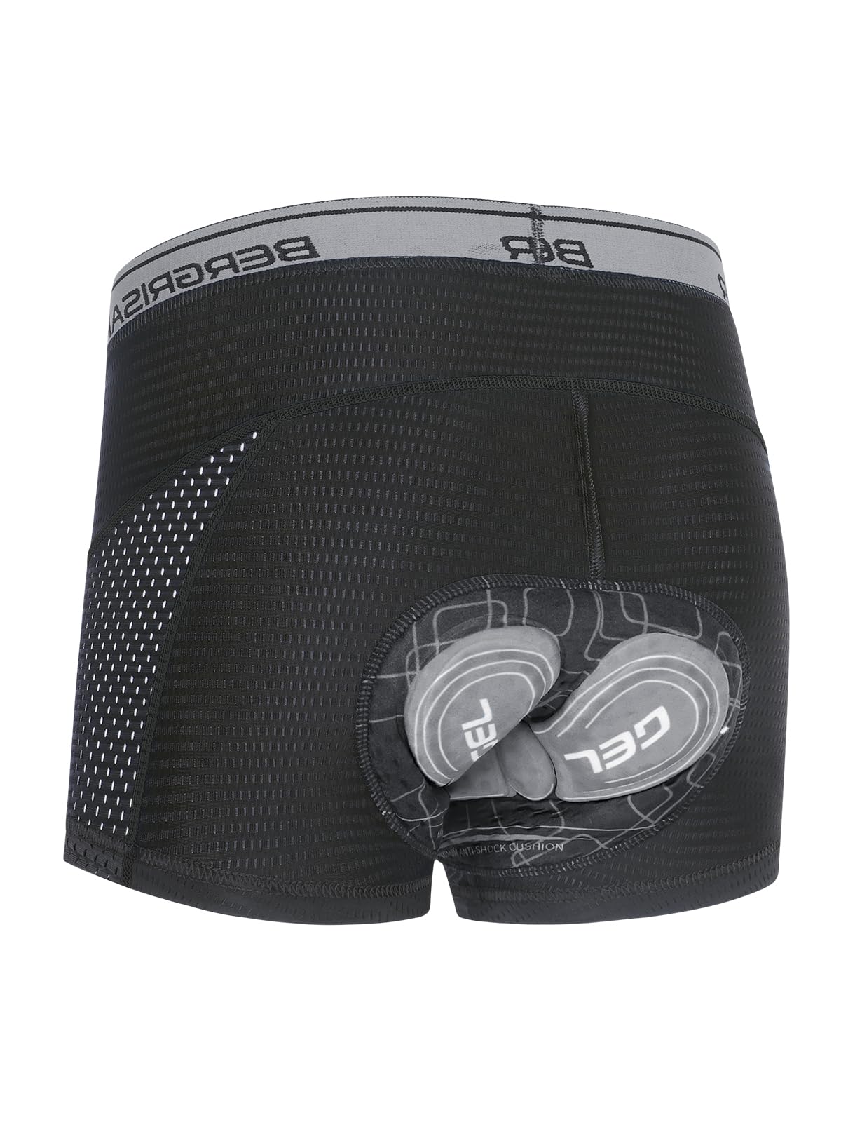BERGRISAR Fahrradunterhose Radunterhose für Herren 4D Gepolstert Fahrradhose Fahrrad Rennrad Unterwäsche
