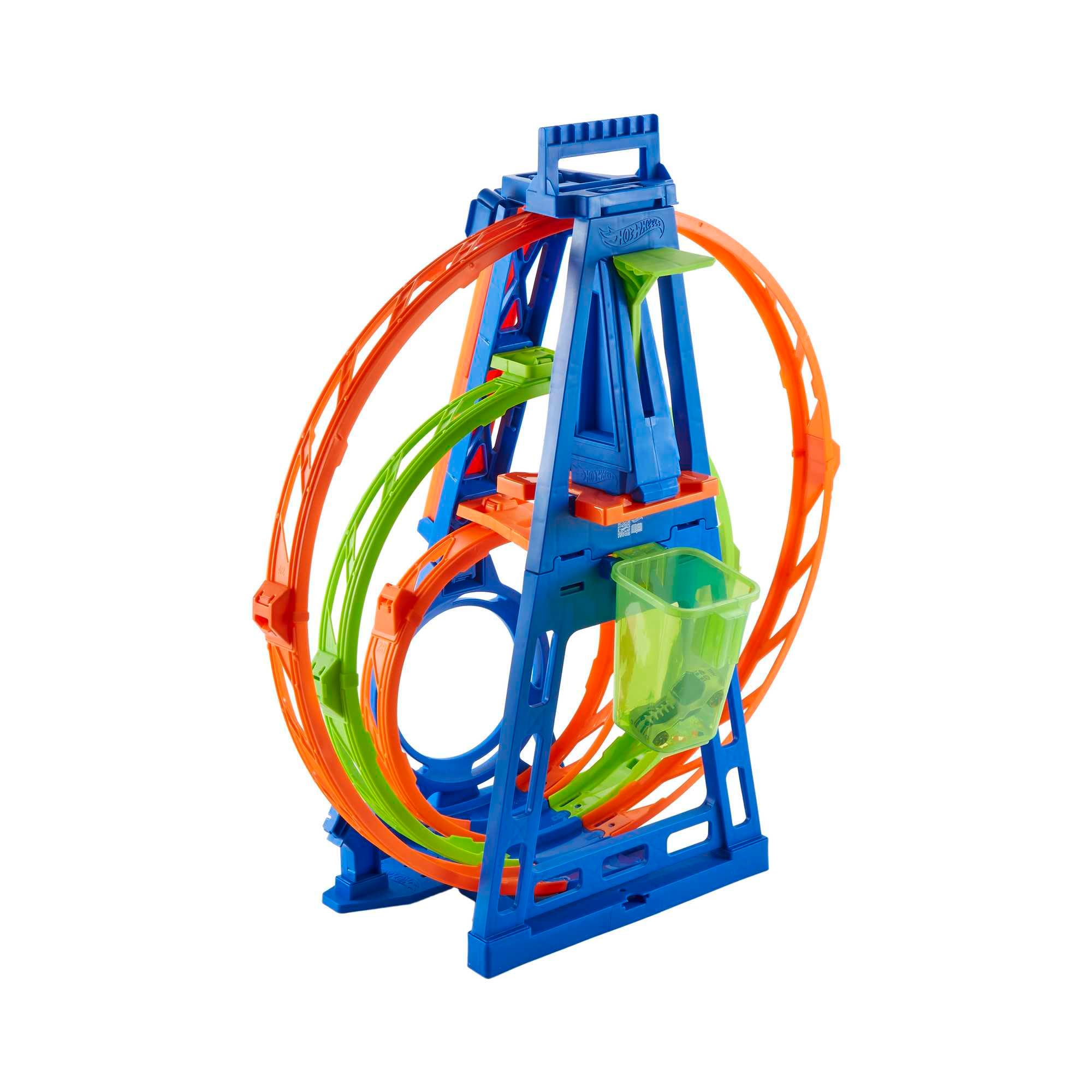 Hot Wheels Action Kit Triple Looping Pista para Coches de Juguete, Incluye 1 vehículo, +4 años (Mattel HMX38)