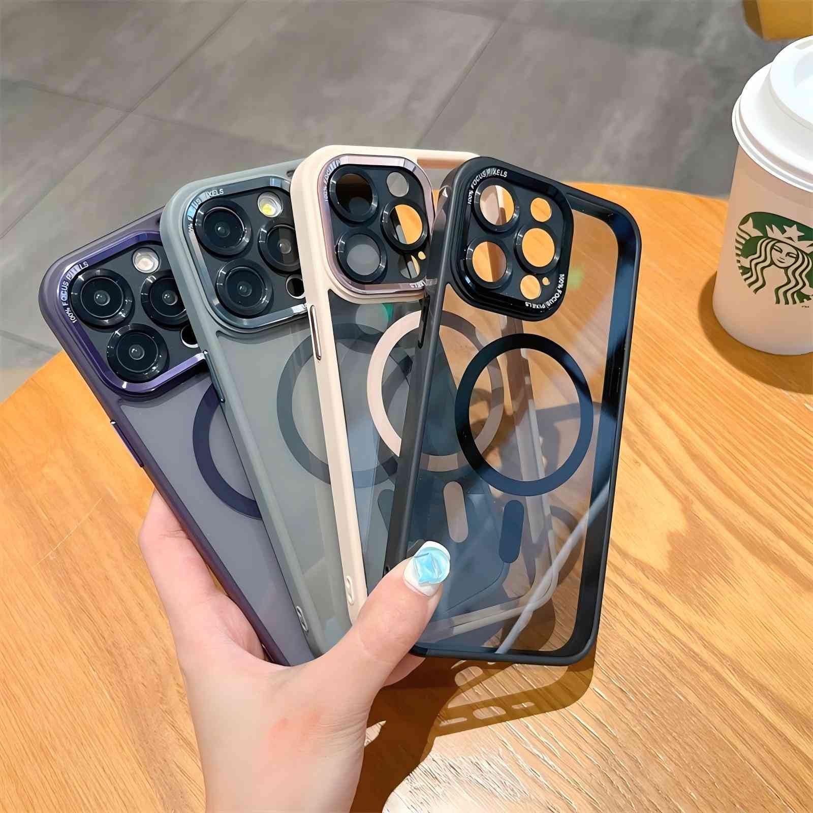 SNZ Magnetic Case for iPhone 15 Mobile Phone Case Compatible with MagSafe - Image 4