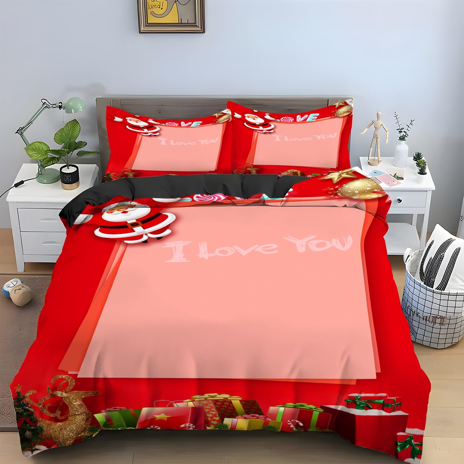 Parure de lit Noël 220x240 pour transformer votre chambre en un cocon de fête magique