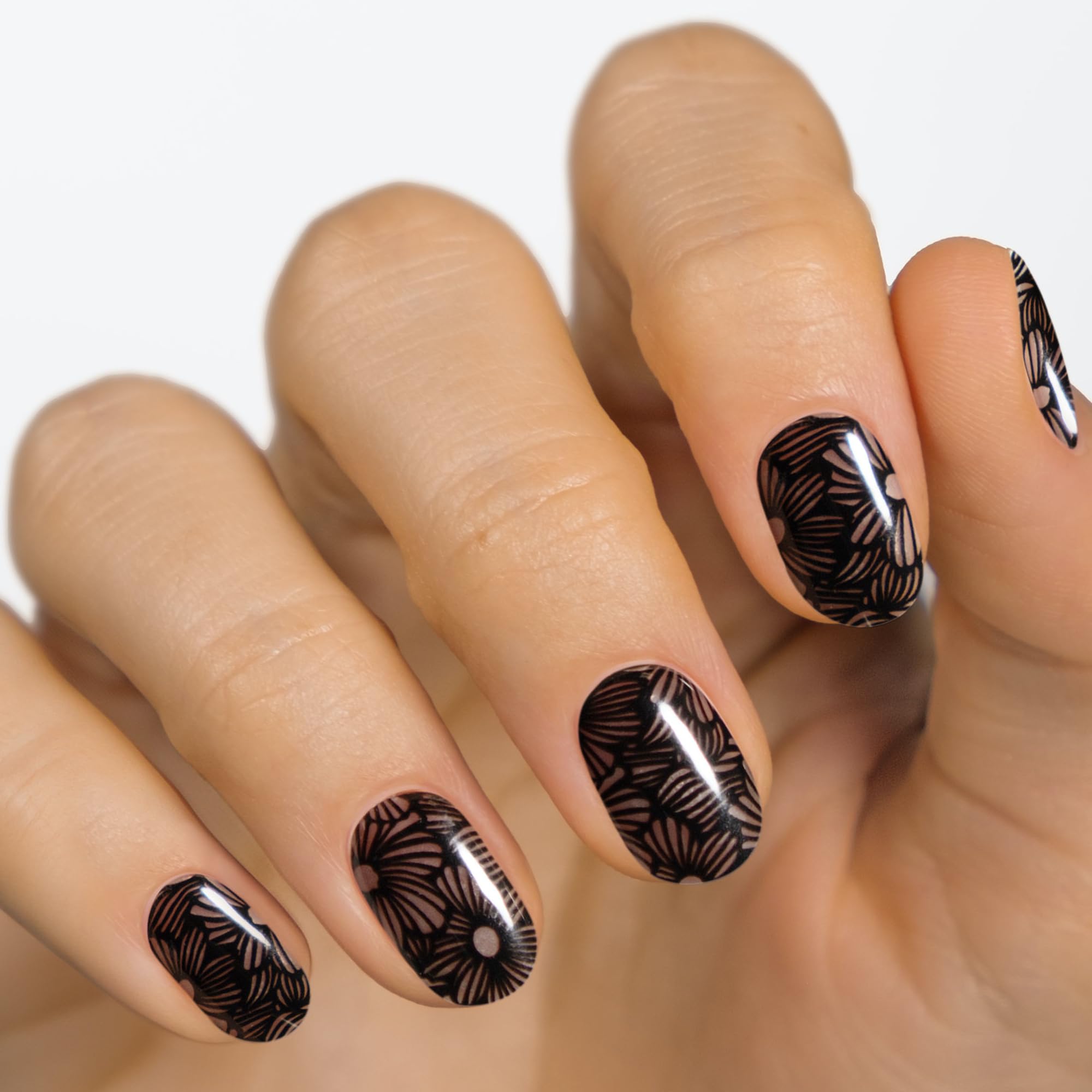 MOYOU LONDON Semi Cured Gel Nail Strips - 20 Pcs. Nail Wraps for Salon-Quality Manicure - Works with Any UV Nail Lamp - Easy to Apply, Trim, & Remove Gel Nail Stickers - Image 2