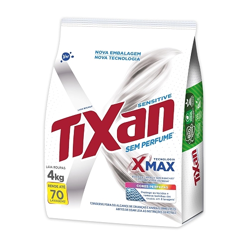 Ypê Lava Roupas em Pó Tixan Sensitive Sachê 4Kg