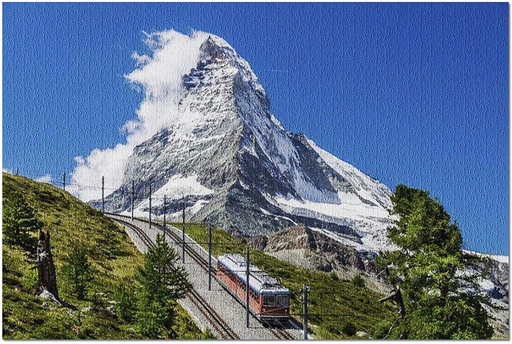 鉛筆画 スイス風景 A5サイズ 鉛筆画 スイス風景 A5サイズ 色鉛筆画「スイス登山電車」 : SL