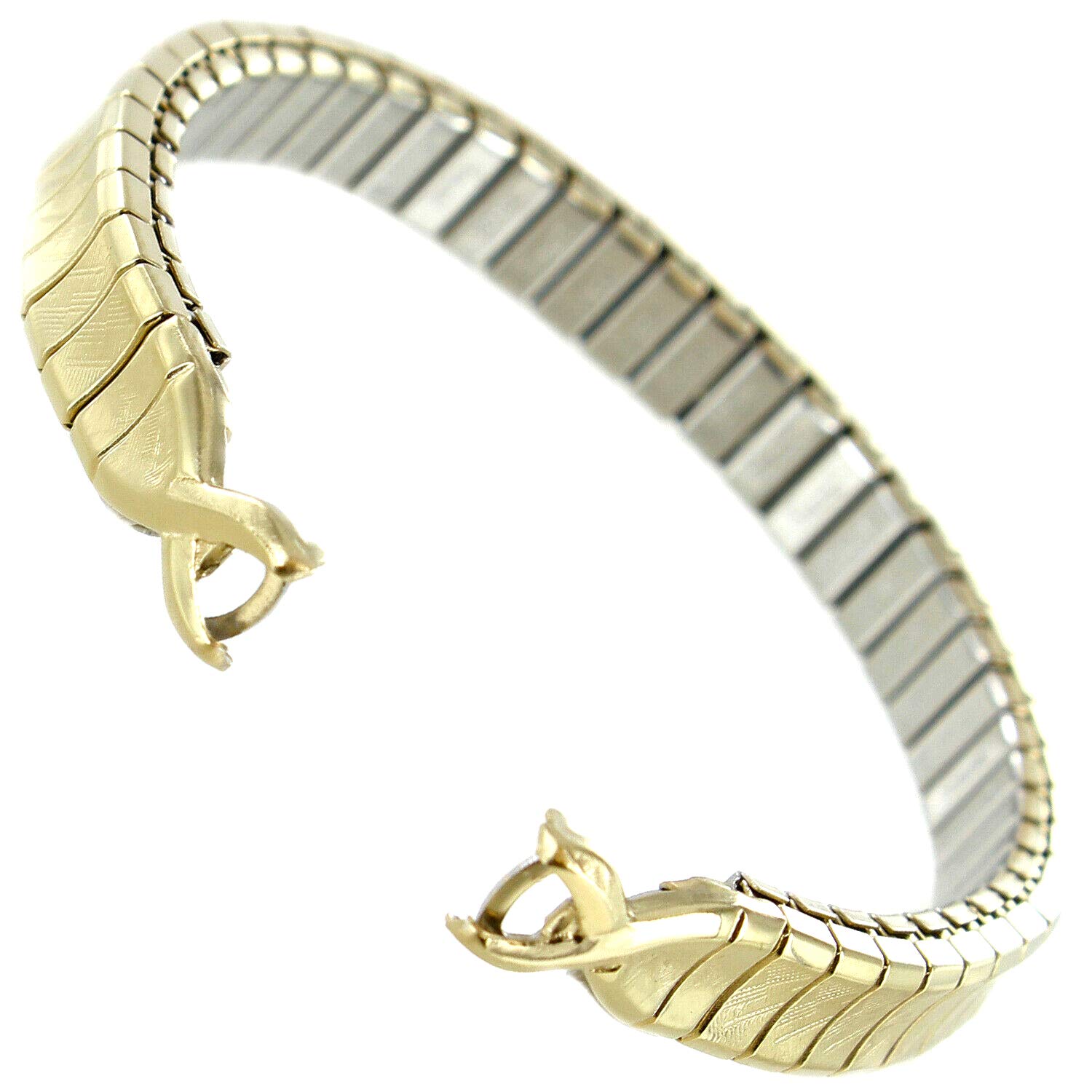 C-Ring Milano Elegant Gold Tone Stainless Steel Twist-O-Flex Ladies Band 754/32