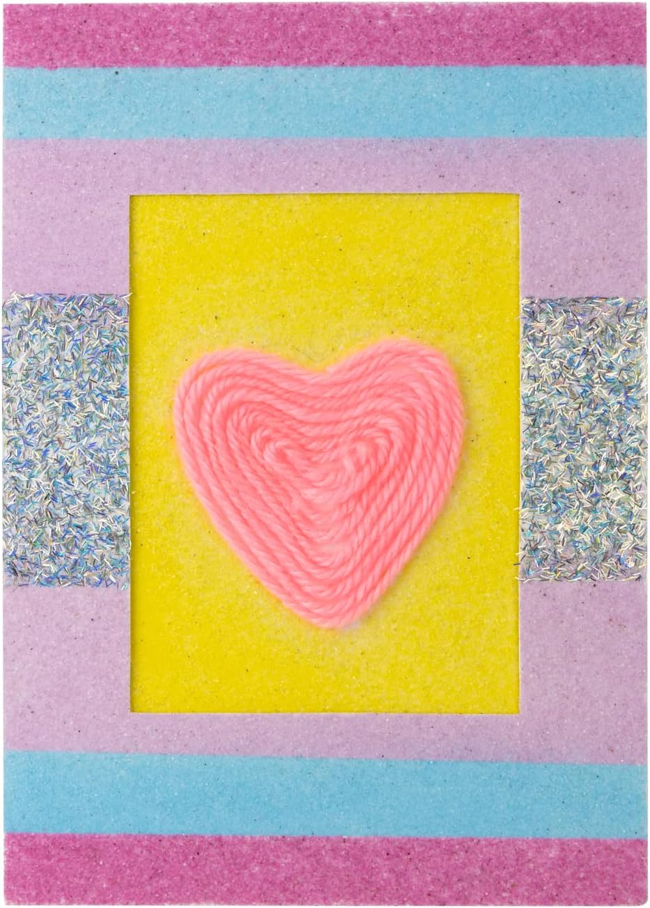 Hygloss Collage Custom Sticky Frames - Fun & Creative Activity for Arts, Crafts & Pictures & More - Rectangle Frame with Rectangle Cut-out - 5” x 7” - 24 Count