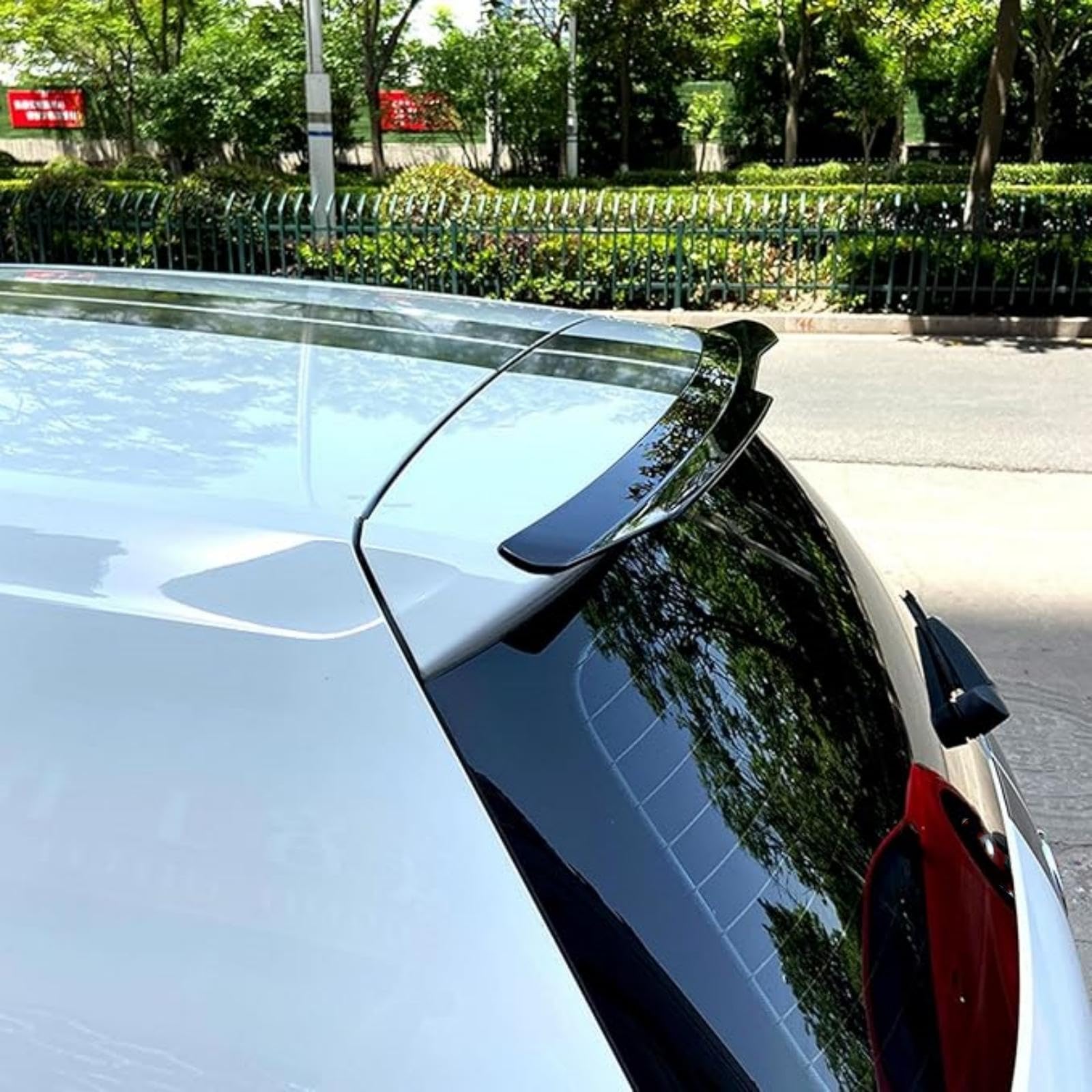 Spoiler Auto Universale per Peugeot 308/308 SW E-308 III II I P5 T9 T7 (4E/H) T7(4C) 2009-2024, Spoiler Lip Alettone Tuning Trim Styling Accessori Auto,Gloss Black
