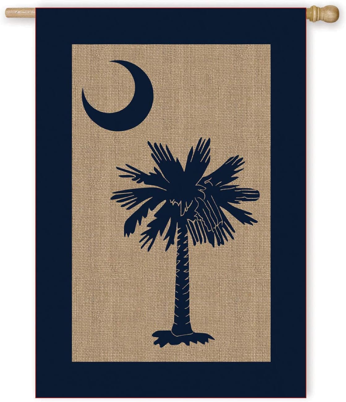 Evergreen Flag South Carolina State Palmetto House Flag 28 x 40 | Burlap