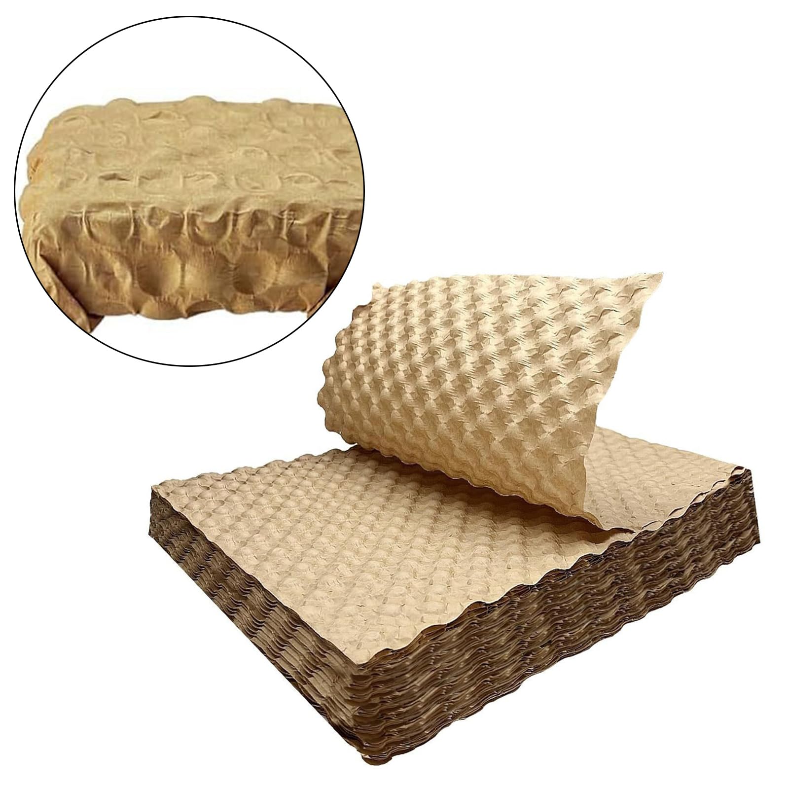 100 piezas de espuma reciclable de burbujas de papel, móviles, frágiles
