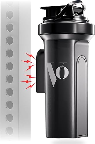 Botella Mag Shaker (24 onzas), botella sin BPA a prueba de fugas con soporte para teléfono, se fija de forma segura al equipo de gimnasio, vaso