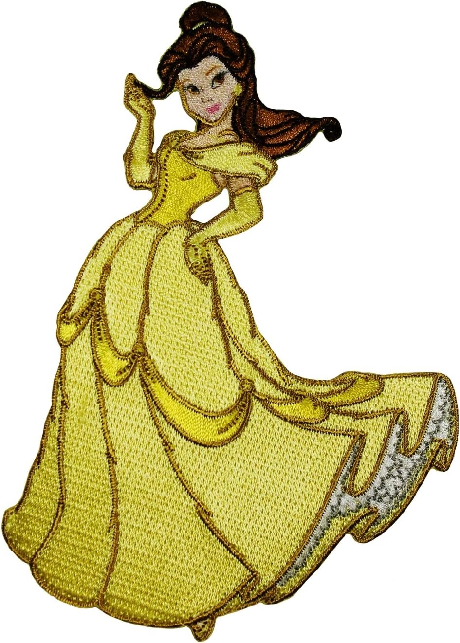 Amazon Com Disney Princess Belle Patch Beauty And The Beast Embroidered Iron On Applique Arts Crafts Sewing