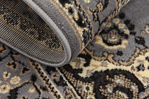 Vista 722 de Unique Loom Reza Collection- Alfombra, Polipropileno, Marrón Marrón/ marfil