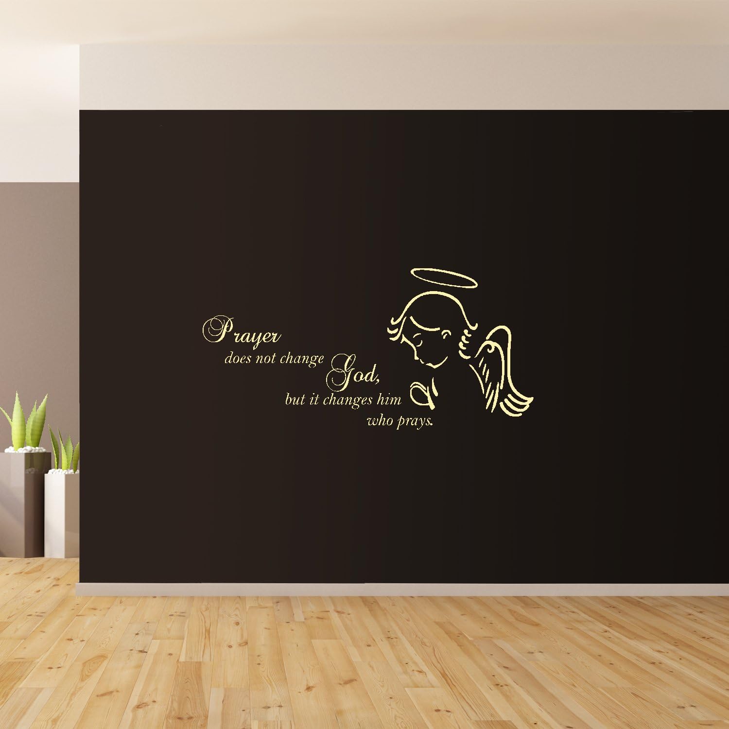 A Prayer Does Not Change God Wall Art Giant Sticker Mural Graphic