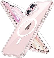 Vista 127 de Miracase - Funda magnética para iPhone 13 de 6.1 pulgadas (compatible con MagSafe) (con 2 protectores de pantalla), protección de grado militar