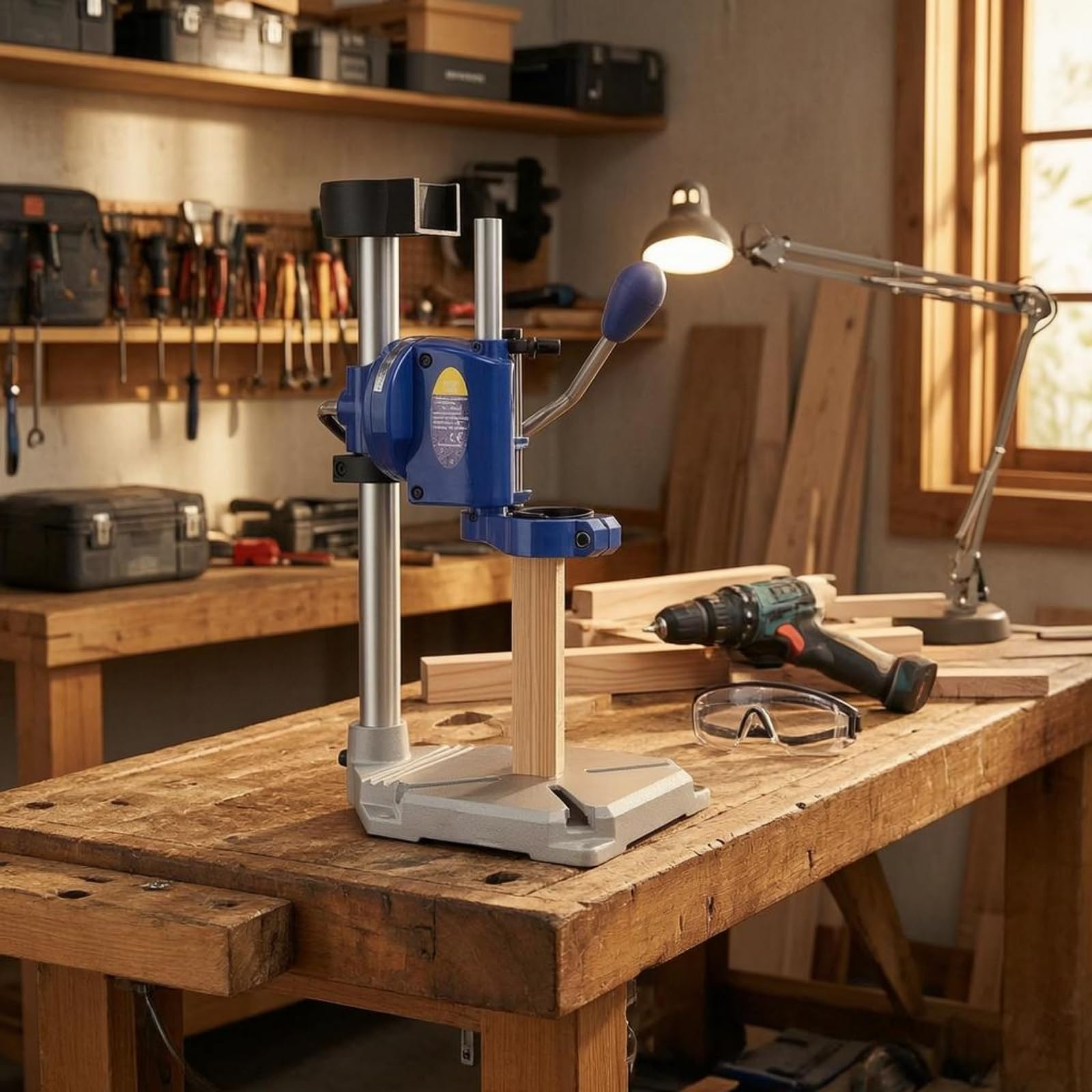 Drill Press Stand Supporto Trapano da, Base In Alluminio A Foro Singolo