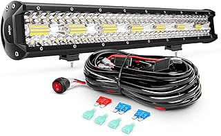 Nilight ZH409 20 Inch 420W Triple Row Flood Spot Combo 42000LM LED Light Bar
