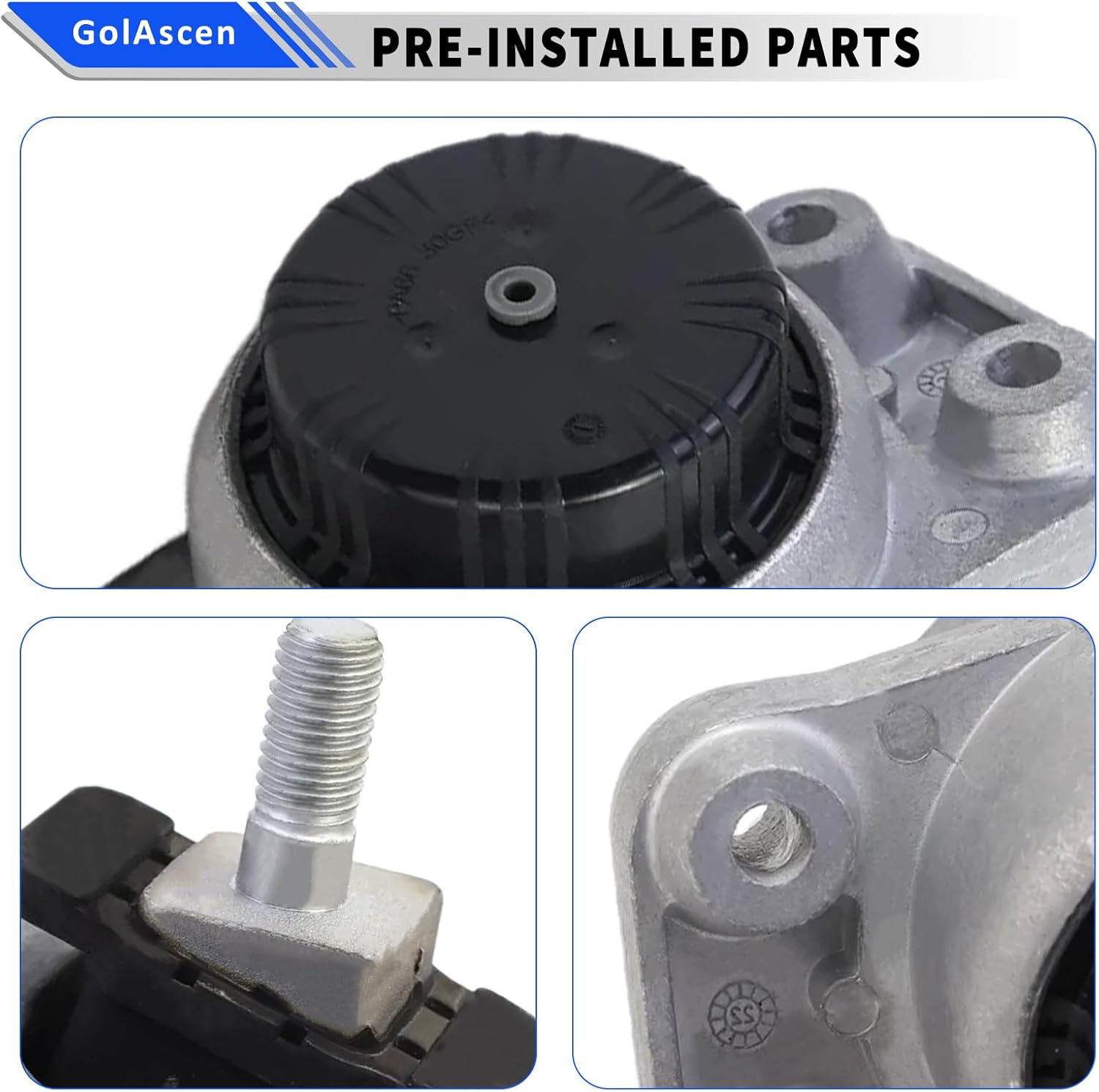 2PCS Engine Mount Left & Right Bracket Kit Fit for Range Rover Sport L663 L322 L405 L494 L462 Engine Support OE# LR056882