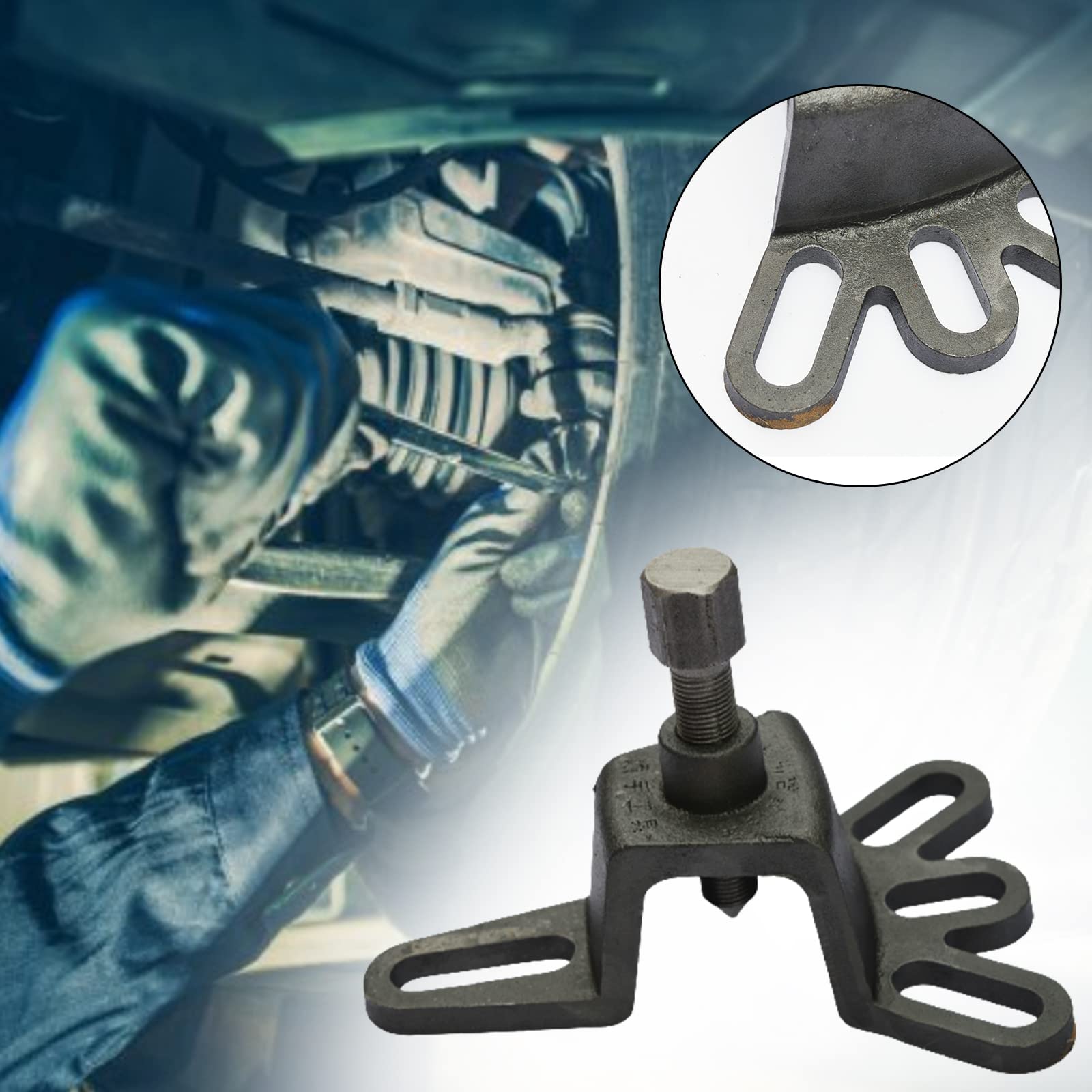 Extractor de cubo de rueda, instalador de cubo de rueda Herramienta de extracción de rueda Herramienta de extracción de tambor de freno Pinzas de pastillas de freno desmontadas Herramienta reparación