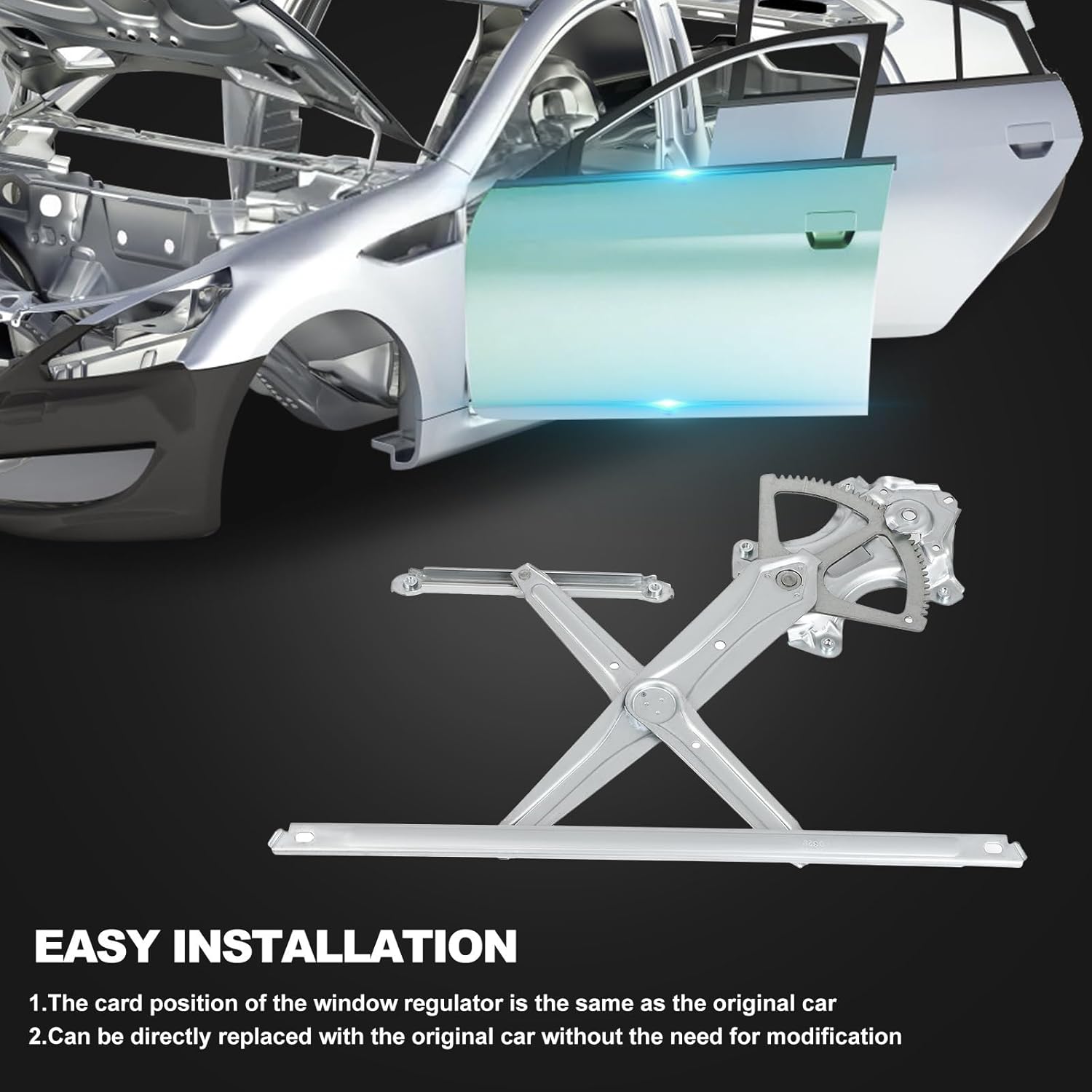 SCITOO Front Left Driver Side Power Window Regulator Without Motor Replacement for 2016-2020 for Lexus RX350,2016-2020 for Lexus RX450h,2012-2017 for Toyota Camry