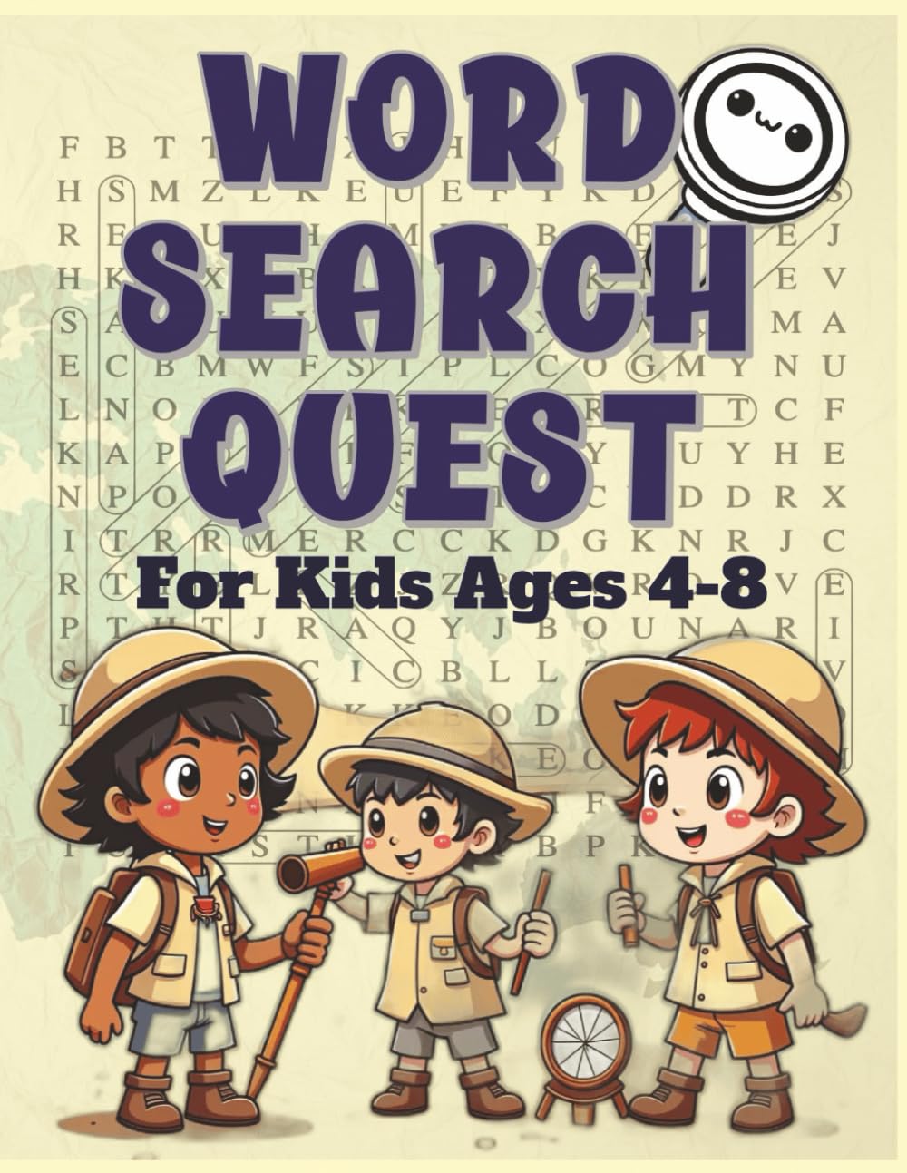 Word Search Quest: Fun & Easy Puzzles for Kids Ages 4–8: 100 Themed Word Hunts to Build Spelling, Vocabulary & Confidence