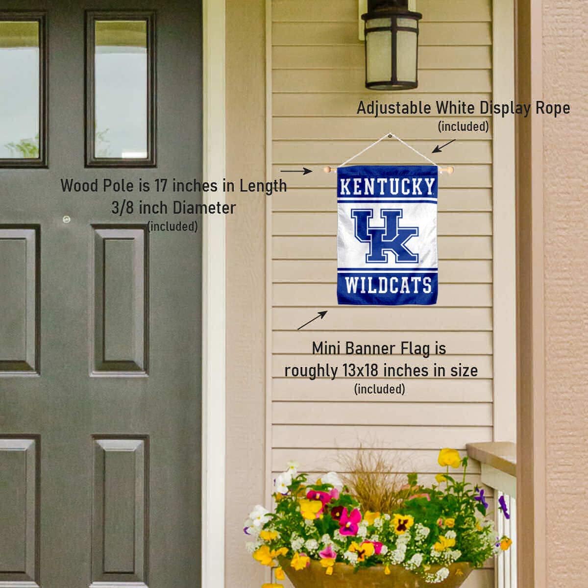 Kentucky Wildcats Window Wall Banner Hanging Flag with Suction Cup - Image 4