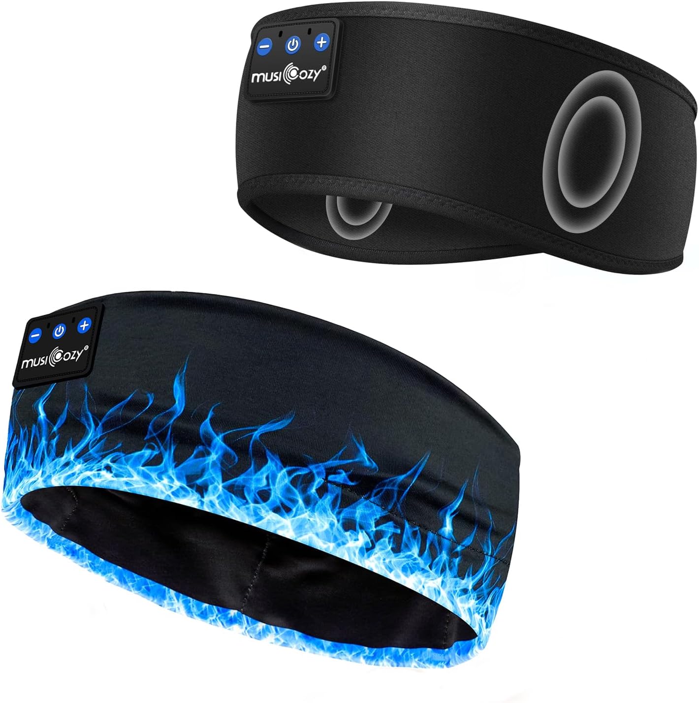 MUSICOZY Sleep Headphones Bluetooth 5.4 Headband, Sports Wireless Earphones Sweat Resistant Earbuds Sleeping Headphone with Ultra-Thin HD Stereo Speaker for Workout Running Cool Gadgets Unique Gifts