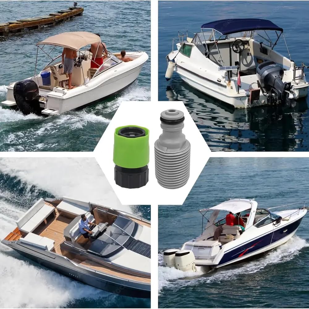 Motor de Marina Universal Kit de Descarga rápida Conector de Manguera de Agua Compatible con Varios Modelos de embarcaciones reemplazo del Mercado de Accesorios