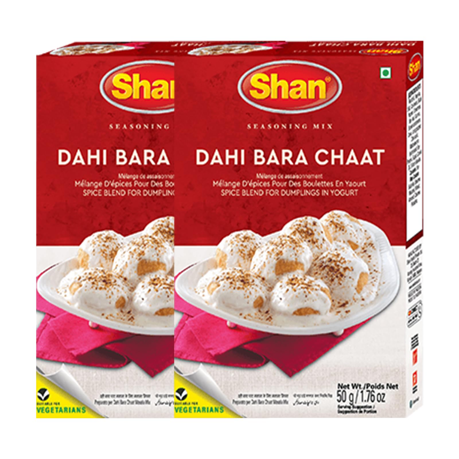 Shan Dahi Bara Chaat Seasoning - 60g (Pack of 2)