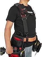 Vista 5 de Cinturón de herramientas de almohadilla, tirantes y cinturón de herramientas de trabajo de liberación rápida