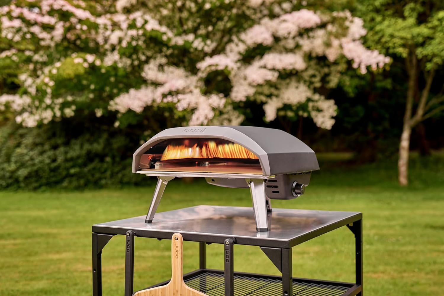 Ooni Koda 16 Outdoor Propane Gas Pizza Oven Bundle - Includes Pizza Oven Cover, Oven Brush and Infrared Thermometer