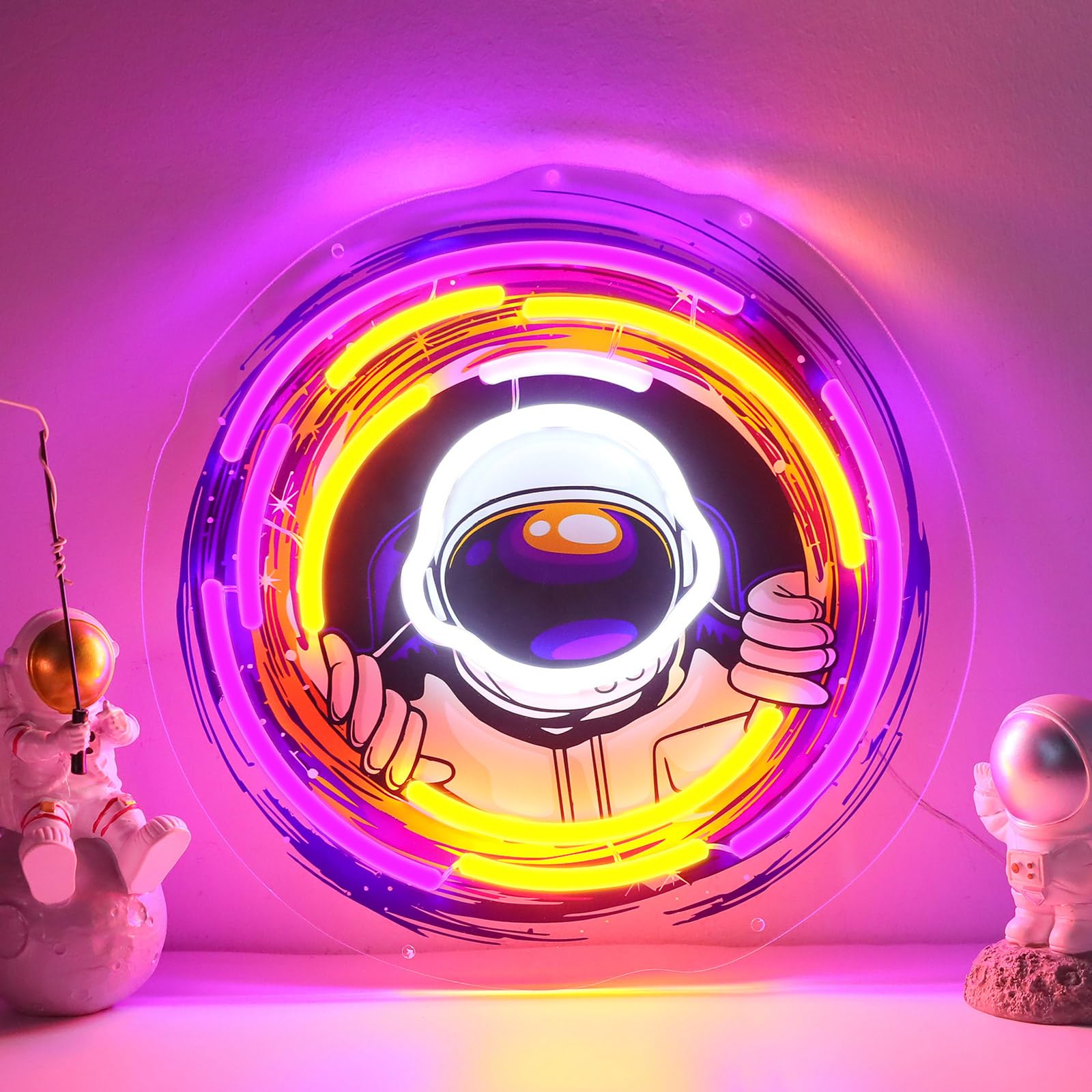 ENUOLI Astronaut Neon Sign for Wall Decor, Astronaut Neon Lights