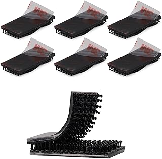 Dual Lock SJ3550 1/2"x 1" 6PCS Black Reclosable Fastener Heavy Duty Interlocking Tape Mushroom Shaped Sticky Hook Lock Mounting Tape for EZ Pass Holder Indoor Outdoor Use