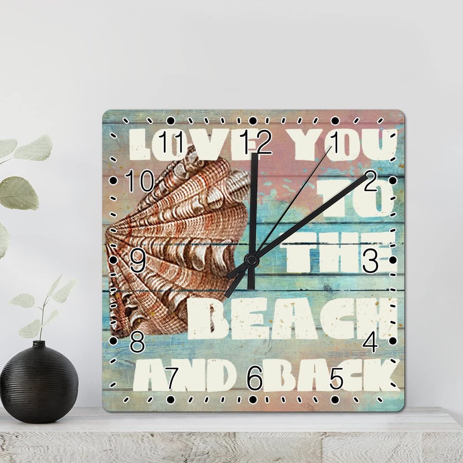 Horloge murale pour chambre et salon décoration côtière