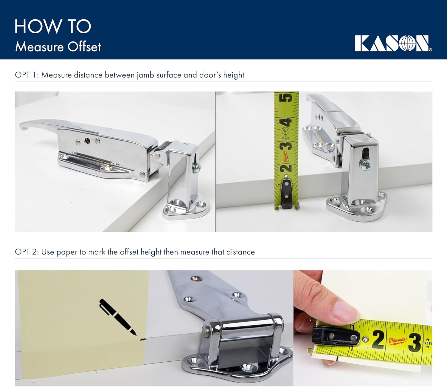 Method 1 for measuring door offset
