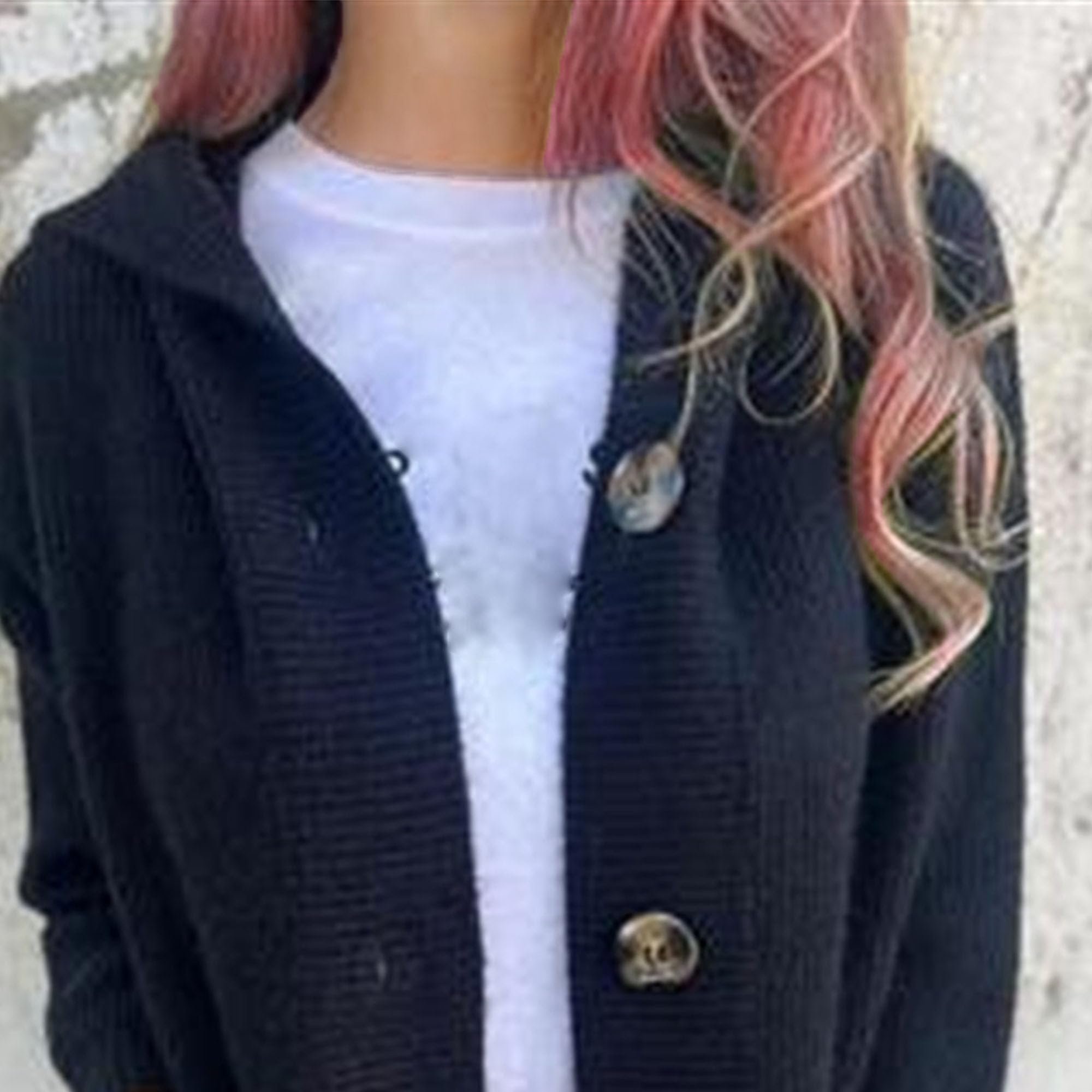 Maglione da donna con cappuccio tinta unita autunno inverno metà lunghezza felpe con cappuccio maglieria monopetto con cappuccio lavorato a maglia Outwear