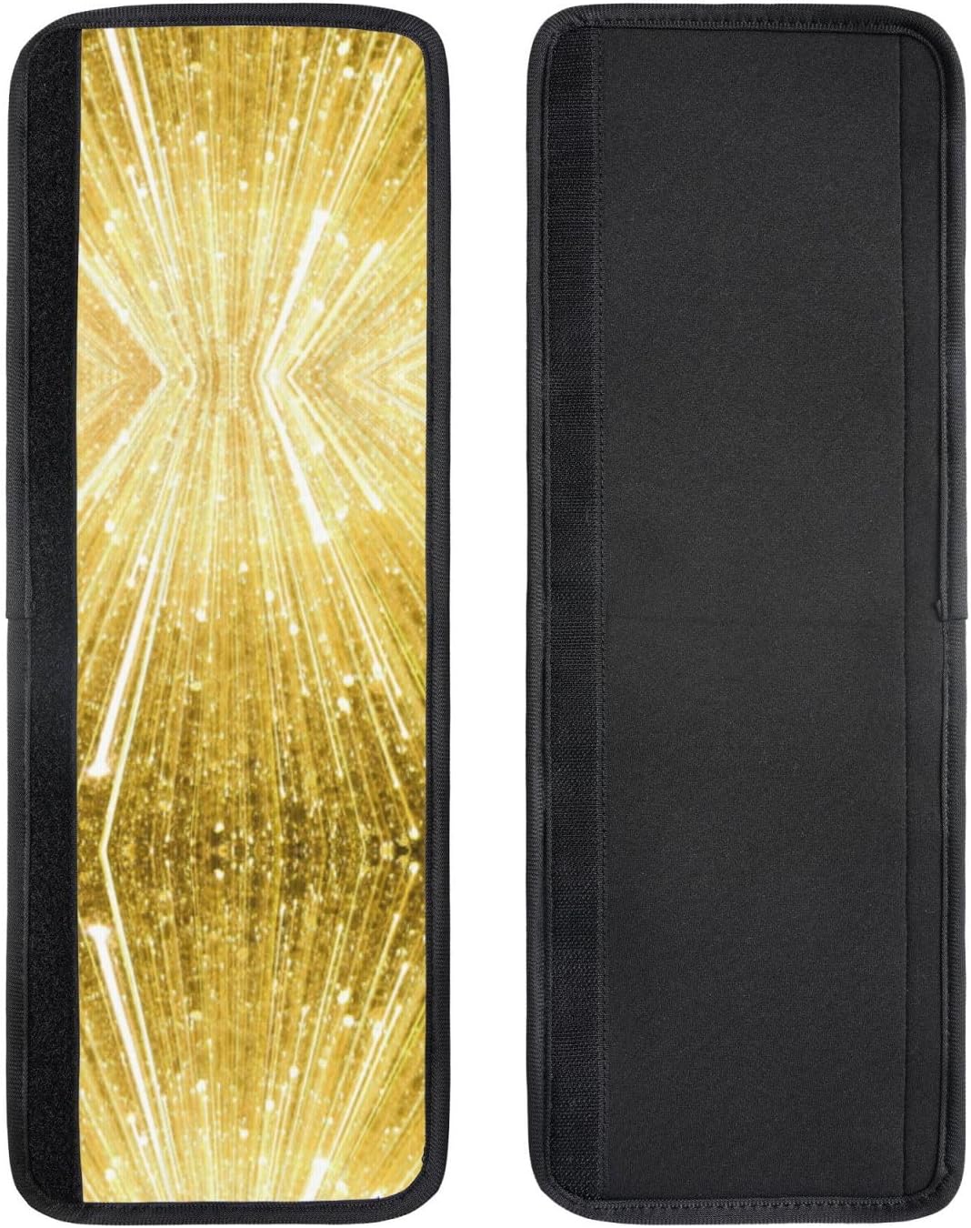 Gold Bling Print Door Handle Covers, Antiskid Refrigerator Handle Covers, for Oven Microwave Stove Bathroom