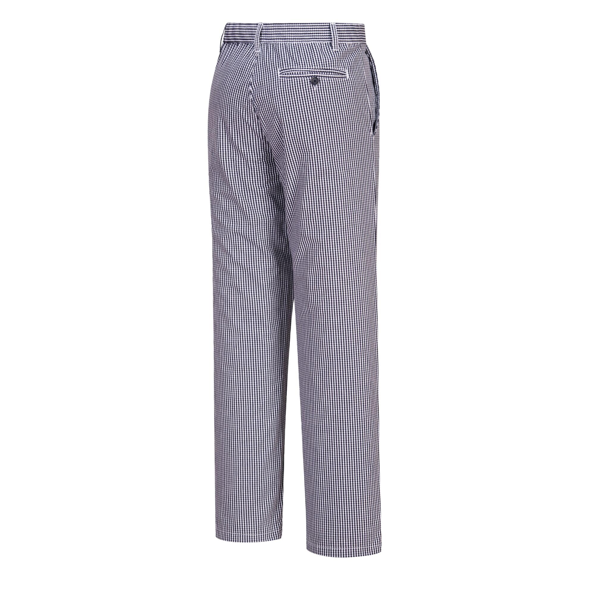 Portwest Pantalon de cuisine Barnet, Couleur: Bleu Check, Taille: M, C075CHRM