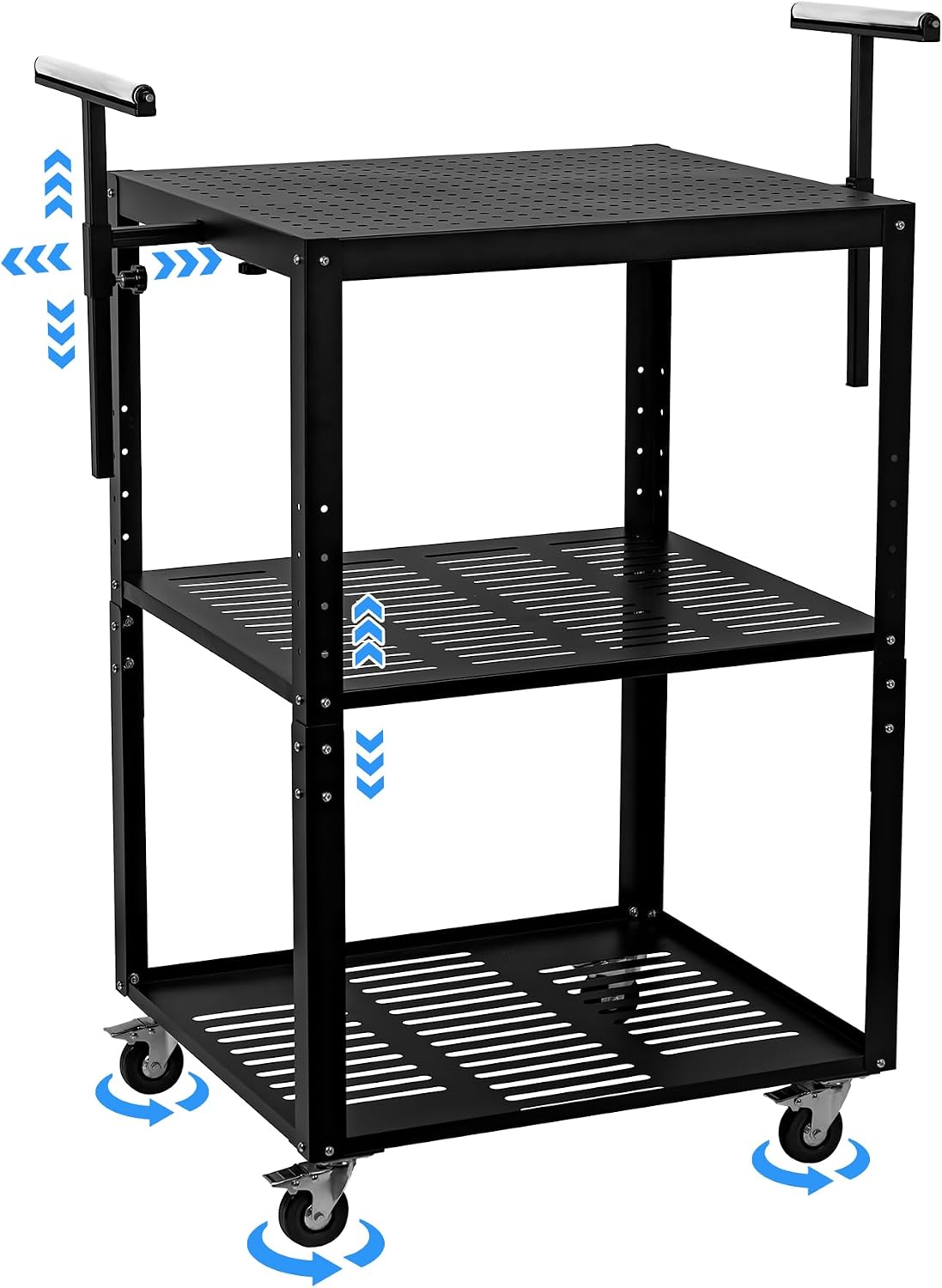 Updated Planer Stand with Roller, 27.6" x 24" Tabletop