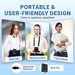 Voice Amplifier Wireless Microphone Headset B002 Original Sound | Ultra Portable Microphone and Speaker, 15W Megaphone Speaker with Bluetooth Mic, Personal PA System for Teachers Classroom