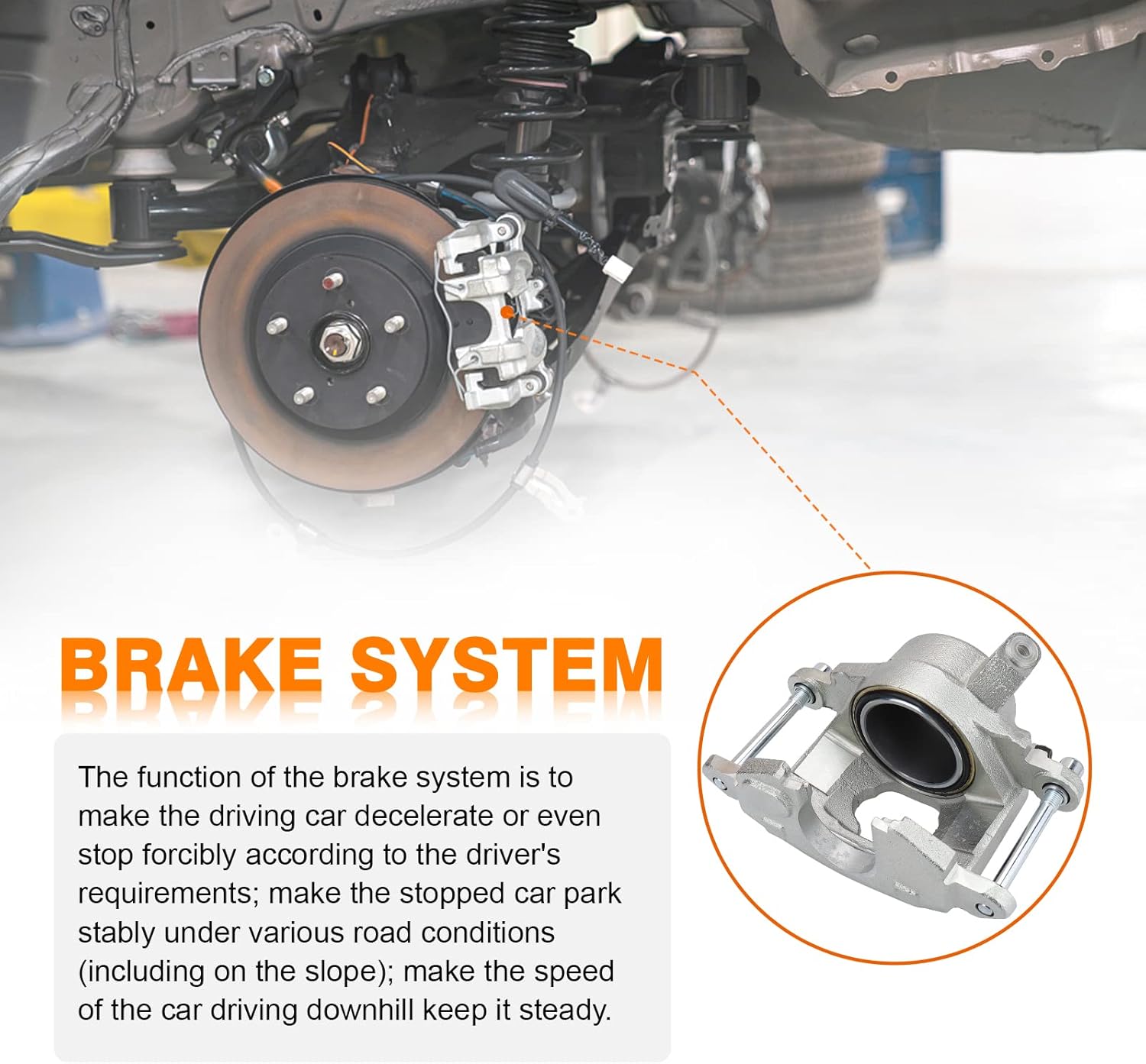 DRIVESTAR 184051 184052 Front Brake Calipers for 1969 1970 Chevy Bel Air, Chevy Biscayne, Chevy Brookwood, Chevy Caprice, Chevy Impala, Chevy Kingswood, Chevy Townsman, Disc Brake Calipers Front Pair