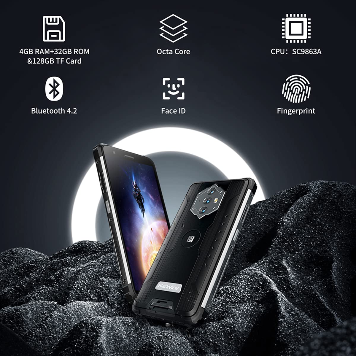 Blackview BV6600E Móvil Libre Resistente,8580mAh Batería