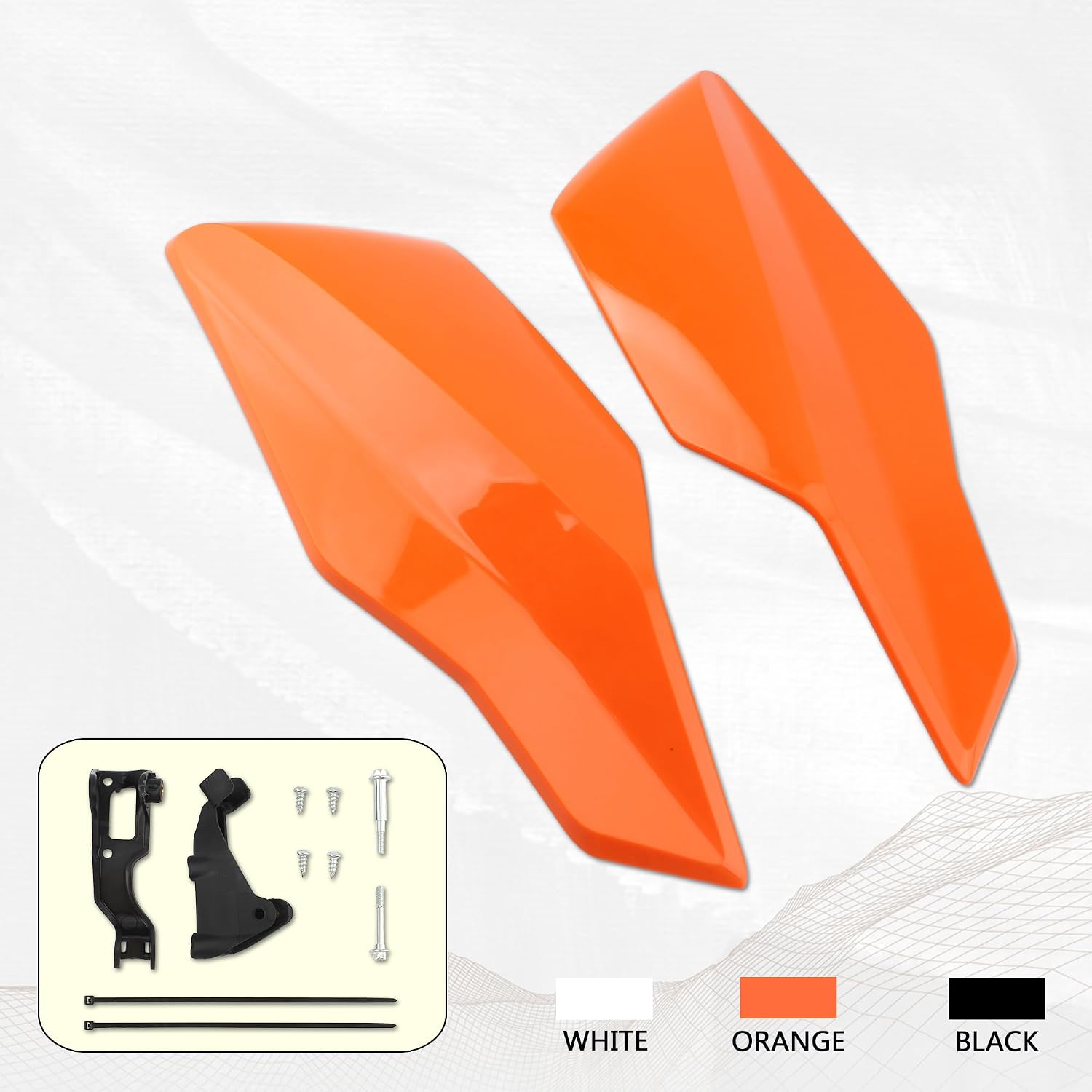 Dirt Bike Handguards,Motorcycle 2024 Handguard Universal ATV Pit Bikes ATV Motocross Enduro Supermoto Handle Protector Cross EXC XC SX SXF XCF XC-W TPI125-500（Orange）