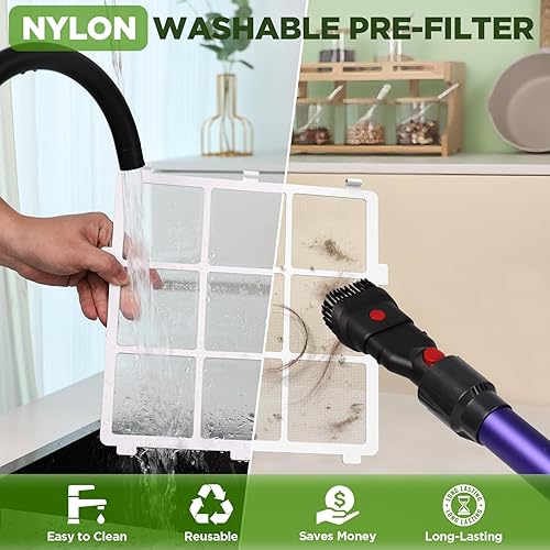 Miniatura 5 de Purificadores de aire para el hogar, habitación grande de hasta 2180 pies cuadrados, purificador de aire DBFIT HEPA con prefiltro de nailon lavable,